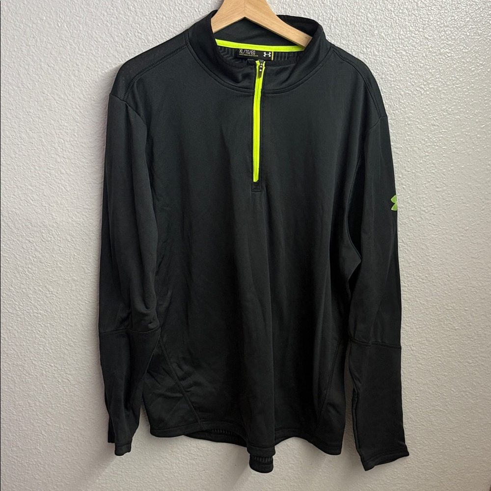 Under Armour Men's Black Performance Jacket with Neon Accents